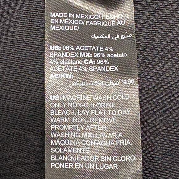 Chico’s Travelers Black Velvet Burnout Lace Bell Sleeve Top Blouse size 1 US M/8 - Picture 6 of 9